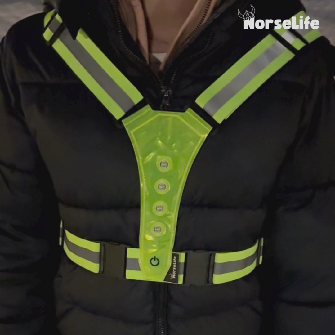 Norselife Reflexväst med LED-ljus -Välj färg