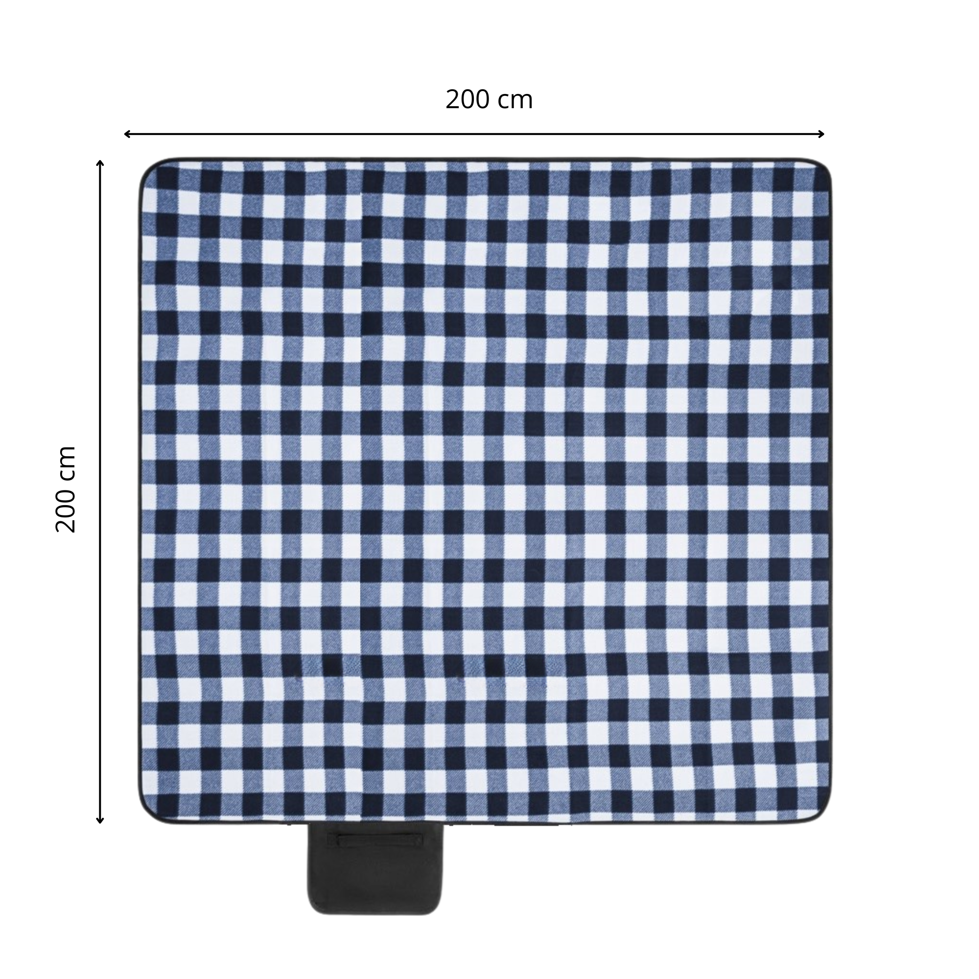 Picknickfilt 200x200 cm – Vattentät